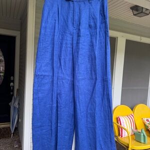 Bluestone Madewell 100% Linen Harlow Pants